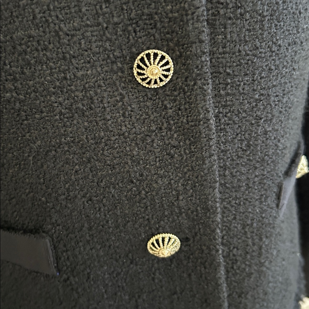Tahari Luxe Black Tweed Blazer Skirt Set - Picture 3 of 10